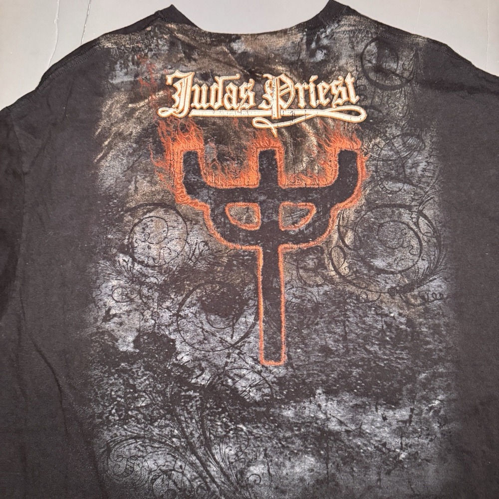 Judas Priest Sad Wings of Destiny Graphic T Shirt Size XL L Hanes Tag Metal Rock - Picture 15 of 16